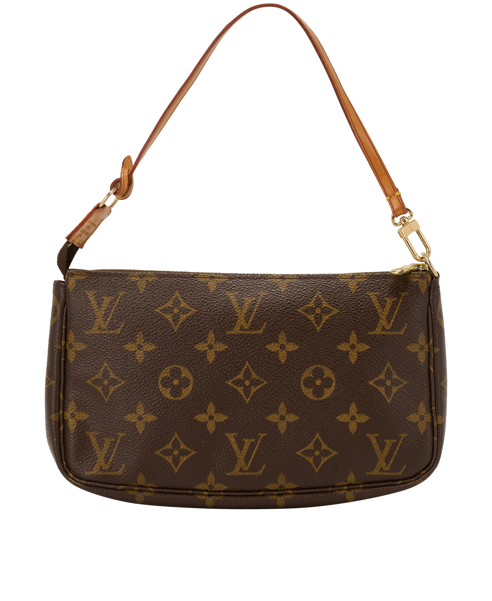 Pochette Accessoires, &pound;695, Handbags, Brown, Canvas, Back view